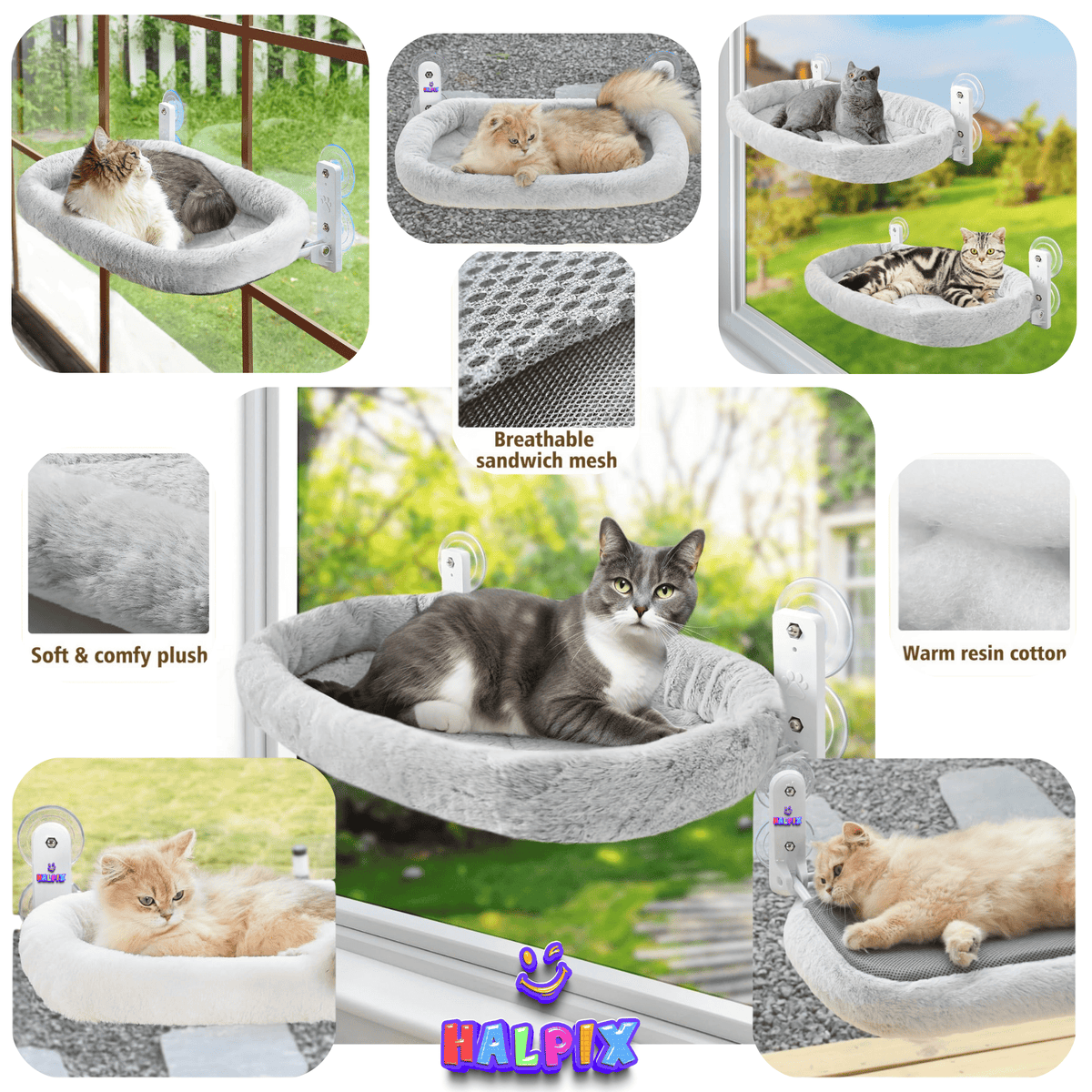 Cat TV" at Its Best: Why the Halpix Cozy Window Perch is a Game-Changer for Indoor Cats 🐾☀️