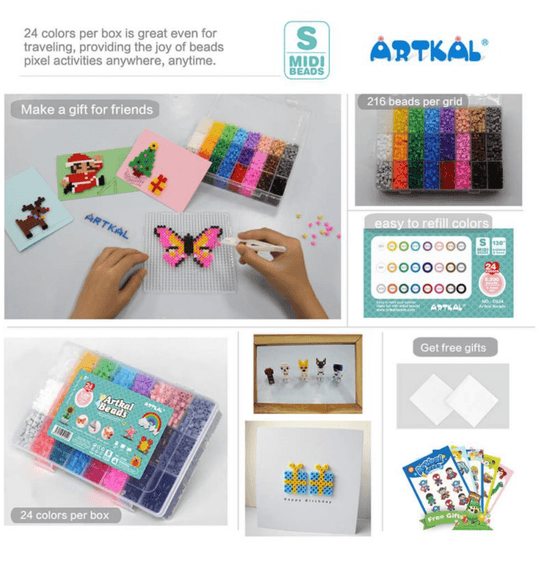 Set for creativity from fusible beads Artkal - Halpix