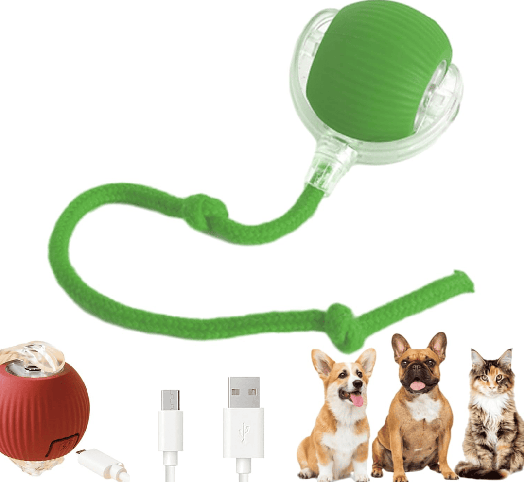 Halpix Interactive Rotating Smart Ball for Cats, Small Dogs, and Pets