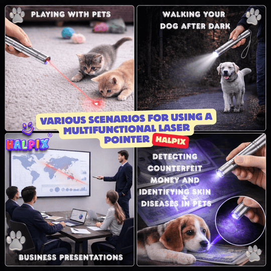 Interaktiivne lasermänguasi kassidele, koertele ja lemmikloomadele Halpix Laser Toy