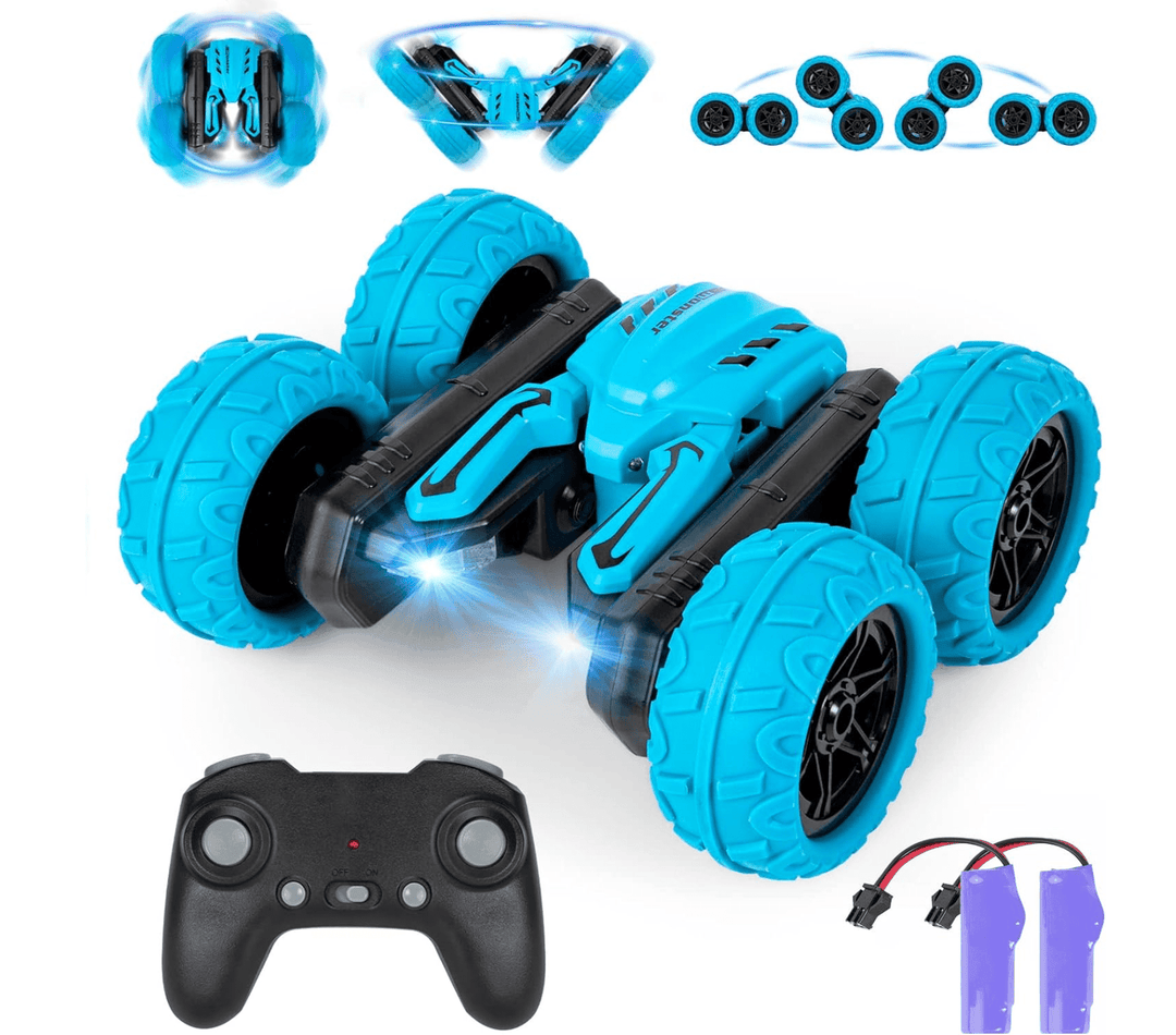 Halpix Monster RC Stunt Car High Speed 4WD Remote Control Car With Led Music Best Gift For Boy For Girls For Kids - Halpix