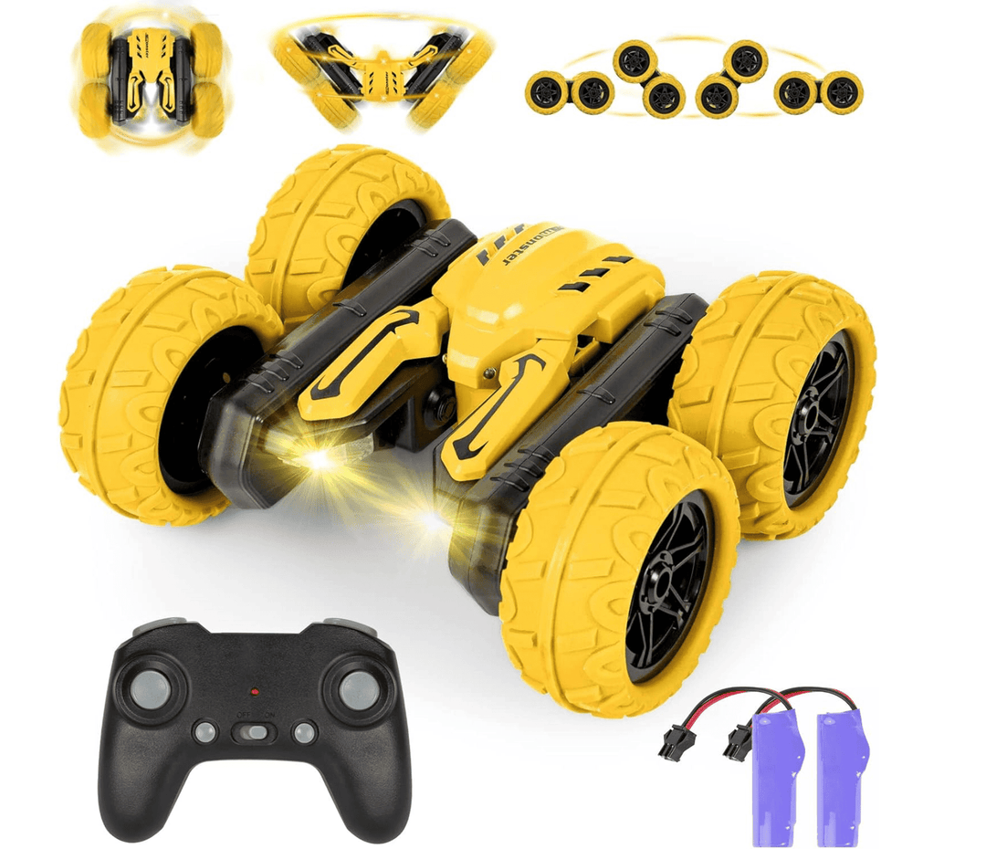 Halpix Monster RC Stunt Car High Speed 4WD Remote Control Car With Led Music Best Gift For Boy For Girls For Kids - Halpix