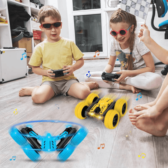 Halpix Monster RC Stunt Car High Speed 4WD Remote Control Car With Led Music Best Gift For Boy For Girls For Kids - Halpix