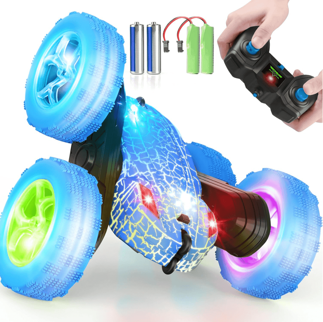 Halpix RC Stunt Car High Speed 4WD Сhameleon with Led-lights Best Gift For Boys For Girls For Kids - Halpix