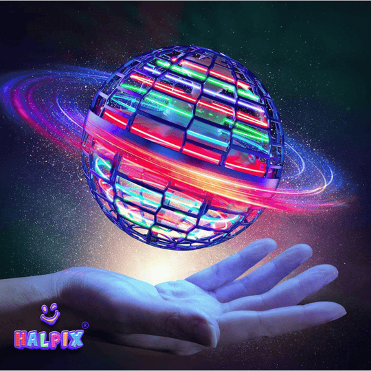 Halpix Flying Spinner LED Ball – Hand-Controlled Boomerang Drone Toy