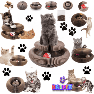 Halpix Magic Organ Cat Scratching Board - Reversible, Durable, Interactive Pad