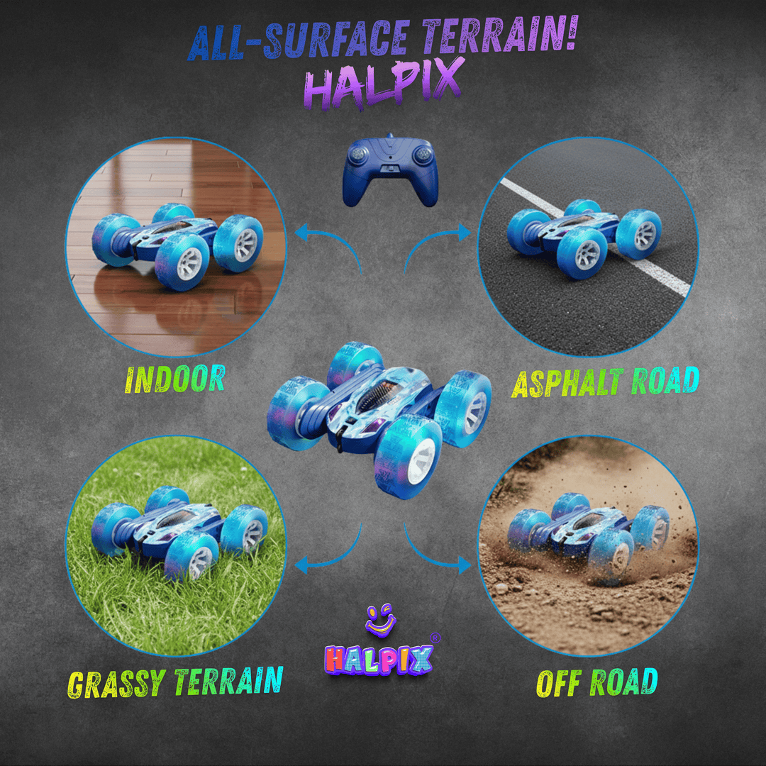 Halpix 4WD High-Speed Remote Control Stunt Car