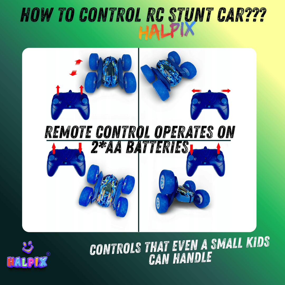 Halpix 4WD High-Speed Remote Control Stunt Car