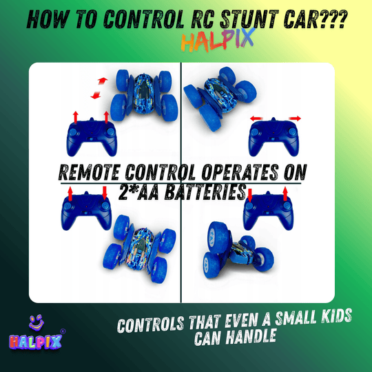 Halpix 4WD High-Speed Remote Control Stunt Car