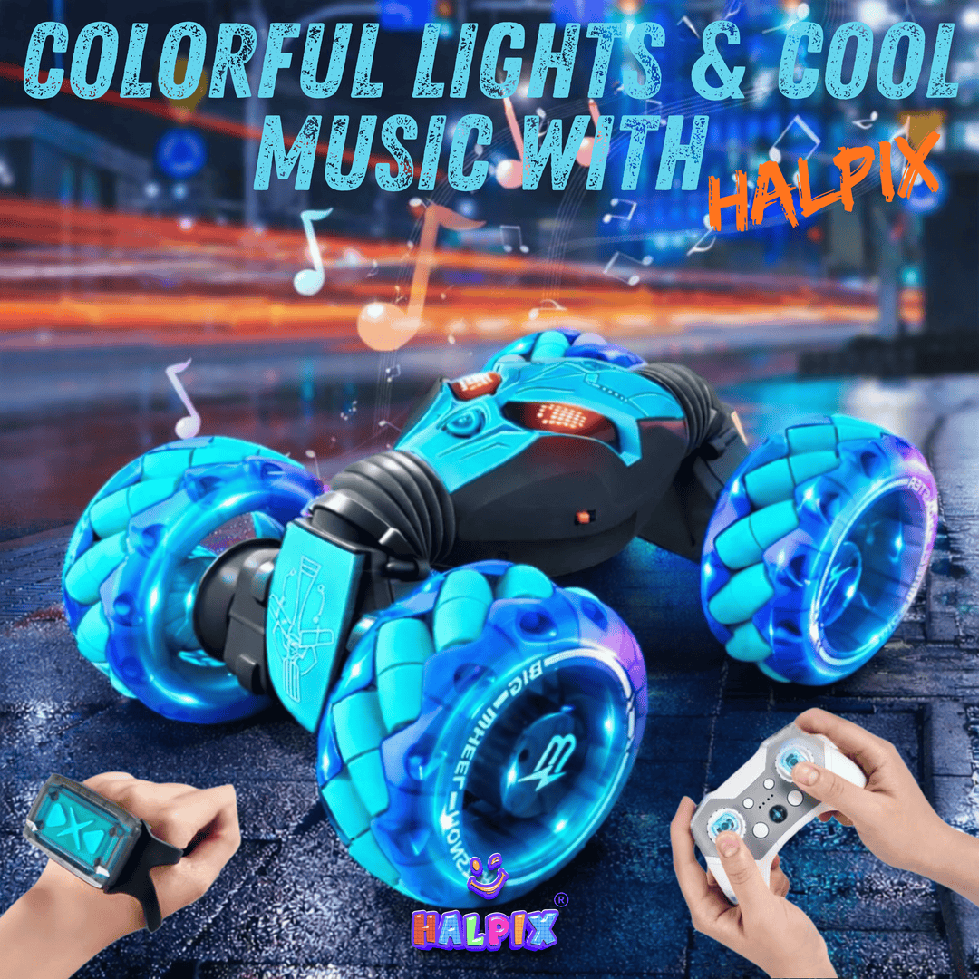 Halpix 4WD Gesture Control Stunt RC Car – Twist Drift Off-Road Monster