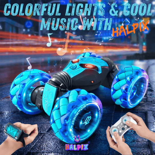 Halpix 4WD Gesture Control Stunt RC Car – Twist Drift Off-Road Monster