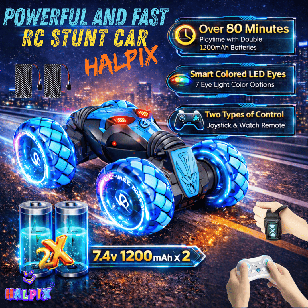 Halpix 4WD Gesture Control Stunt RC Car – Twist Drift Off-Road Monster
