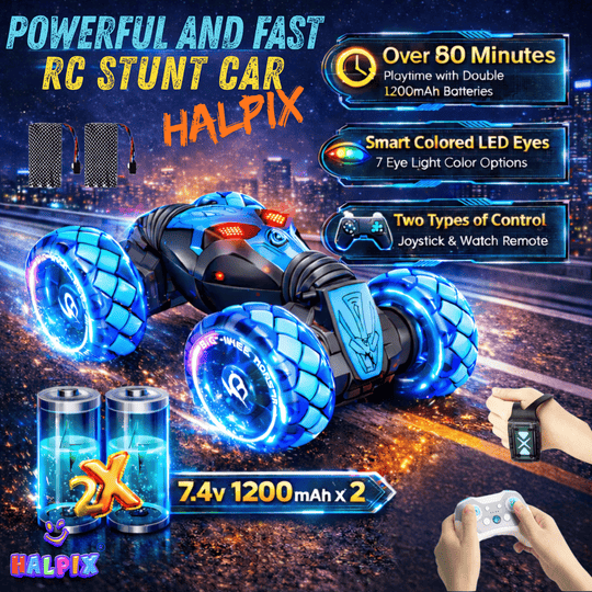 Halpix 4WD Gesture Control Stunt RC Car – Twist Drift Off-Road Monster