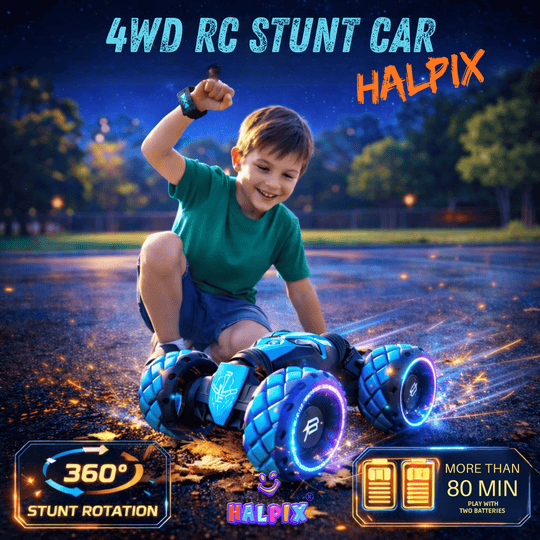 Halpix 4WD Gesture Control Stunt RC Car – Twist Drift Off-Road Monster