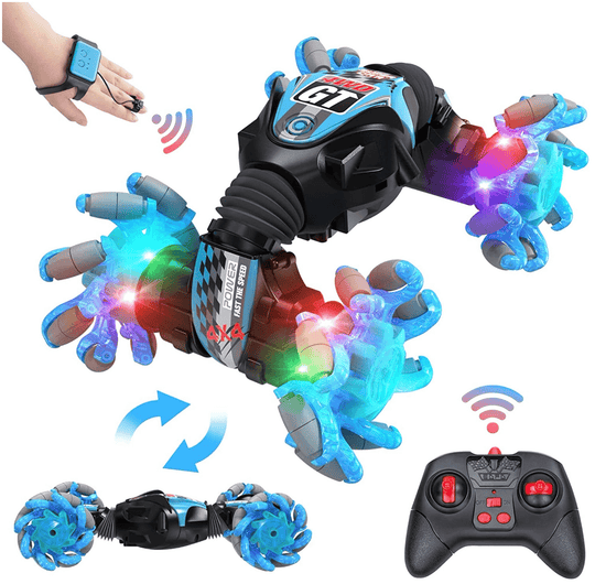 Radio-controlled flip car with music, LED lighting and hand gesture control Halpix Twisted Stunt Car - Halpix