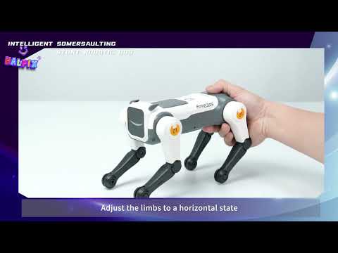 Halpix Magic Kongfu Stunt Puppy – AI Voice Control Robot Dog with 2 Batteries